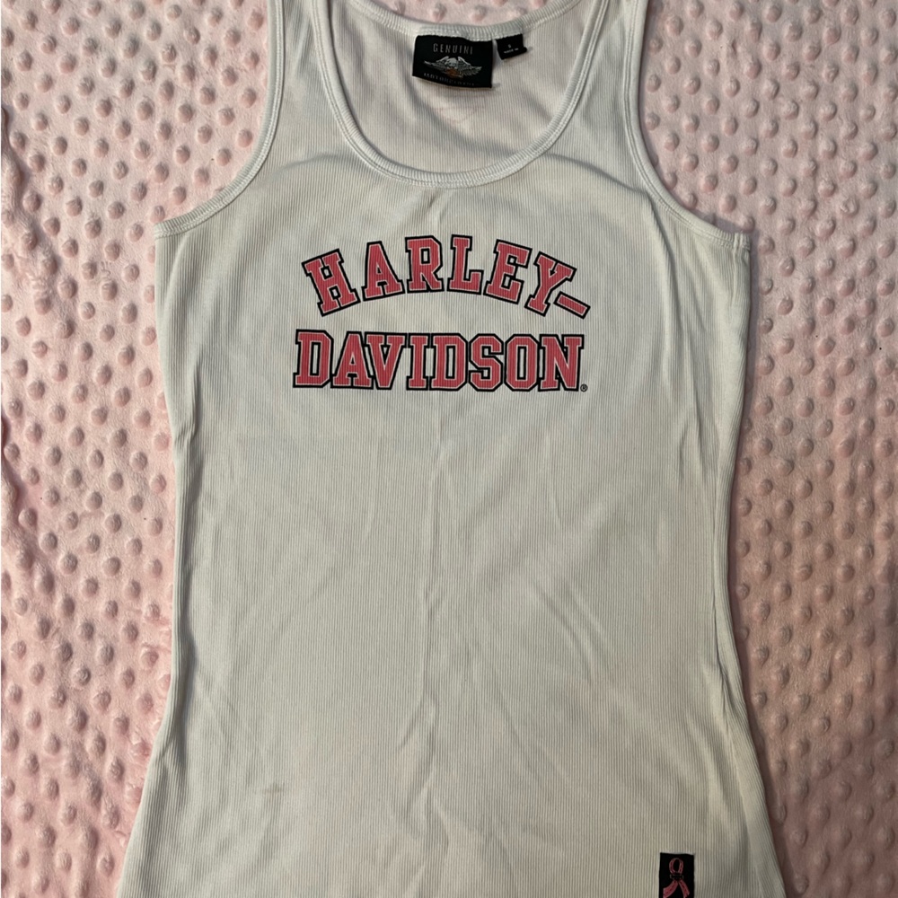 Harley Davidson Breast Cancer Awareness muscle shirt